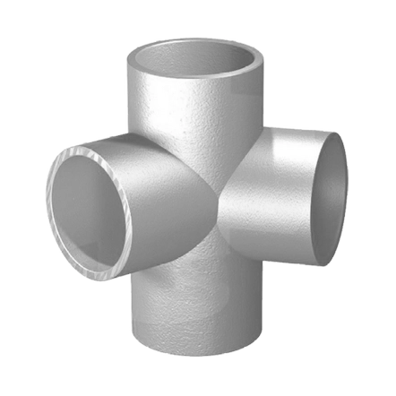 Крестовина двухплоскостная 88° BML DN 80х80х80х88