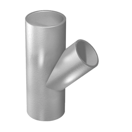 Тройник косой переходной 45° BML DN 70х50х45