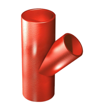 Тройник косой переходной 45° SML DN 70х50х45